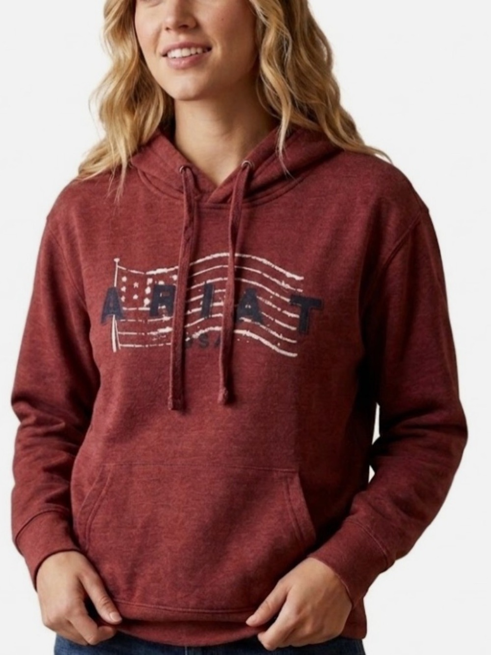 Ariat Real Red American Crewneck Sweatshirt Hoodie Women’s Medium